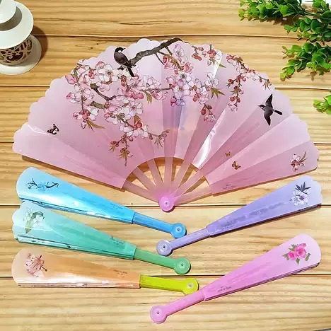 7-Rib Handheld Folding Fan