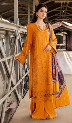 NUREH - Embroidered Linen - 3 PIECE UNSTITCHED