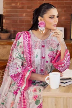 Nureh Glam Girl Chikankari Lawn Collection – GL-11