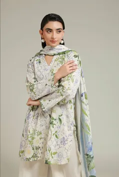 KHADDI- Printed | Messuri Floral 3-Piece Set