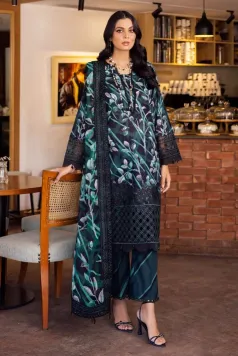 Nureh Glam Girl Chikankari Lawn Collection – GL-10