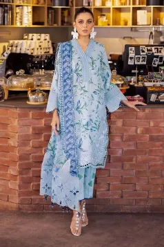 Nureh Glam Girl Chikankari Lawn Collection – GL-09