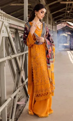 NUREH - Embroidered Linen - 3 PIECE UNSTITCHED