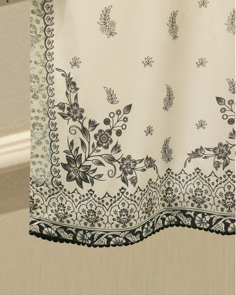 AGHANOOR  2 PIECE - EMBROIDERED DIGITAL PRINTED LUXURY LAWN (Shirt + Dopatta)