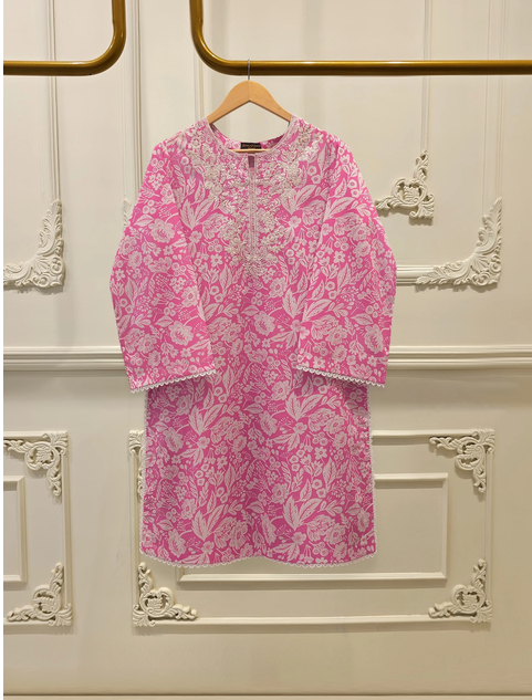 AGHANOOR  2 PIECE - EMBROIDERED DIGITAL PRINTED LUXURY LAWN