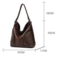 LARGE CAPACITY TRENDY WOMEN'S SHOULDER BAG GB-6298CfBr