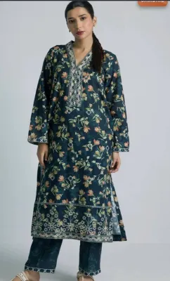 ZELLBURY - COTTON EMBROIDRED 2 PIECE