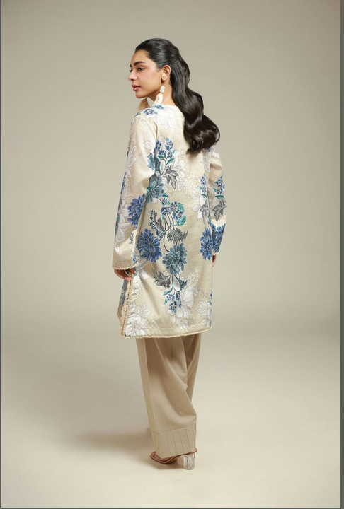 KHAADI Embroidered | Satin 2-Piece Tailored Set 