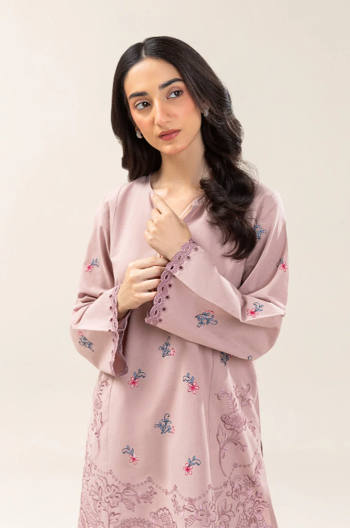 BEECHTREE -  EMBROIDERED COTTON LINEN SHIRT(FLOW)