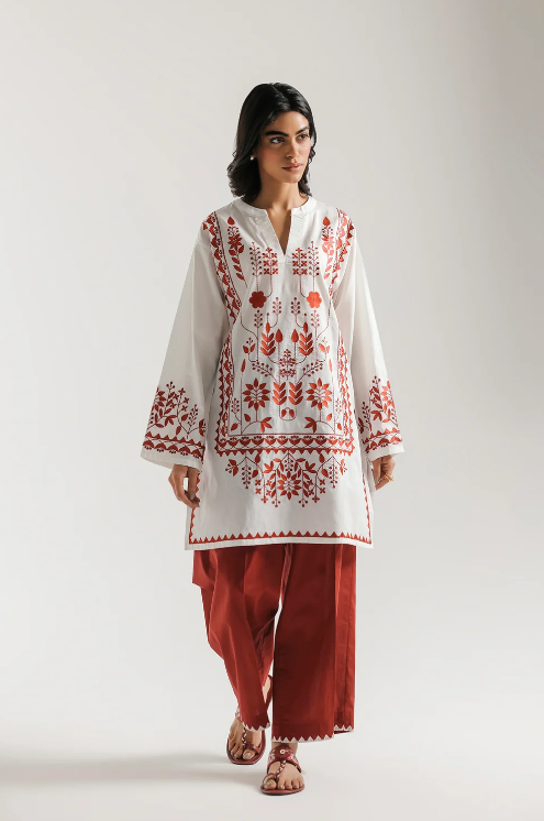 ETHNC | 2 PIECE EMBROIDERED SUIT | WHITE | E7822/102/001
