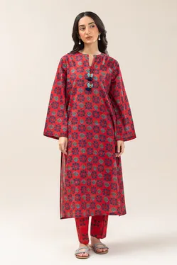 BEECHTREE -  2 PIECE PRINTED LUREX LAWN SUIT (PRET)