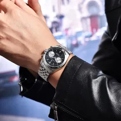 Pagani Design Fashion Trend Mechanical Chronograph Watch With Black Dial