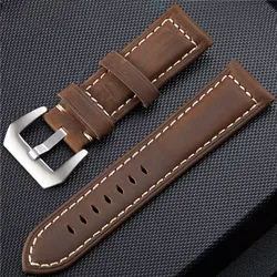 CRAZY HORSE FROSTED COWHIDE WATCH STRAP PO-WBU0233CS