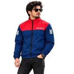 Contrast Windbreaker - Blue And Red