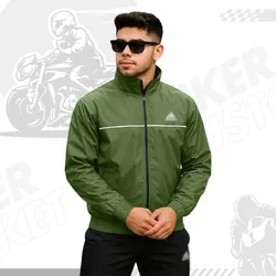 Biker Windbreaker - Olive