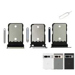 Google Pixel 7 Pro SIM Card Tray Holder Replacement with SIM Adapter & Ejector Pin