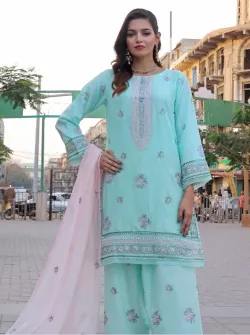 BASANT –  Luxury COTTON Embroidered 3 PIECE 5
