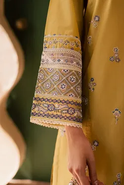 JEENAT - Mehwar - 3 PC Embroidered Dress 