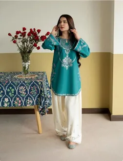 Urge Pre,t ILAYDA, Ready to wear 2PC embroidered lawn suit
