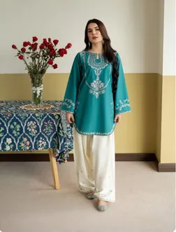 Urge Pre,t ILAYDA, Ready to wear 2PC embroidered lawn suit