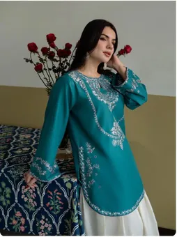 Urge Pre,t ILAYDA, Ready to wear 2PC embroidered lawn suit
