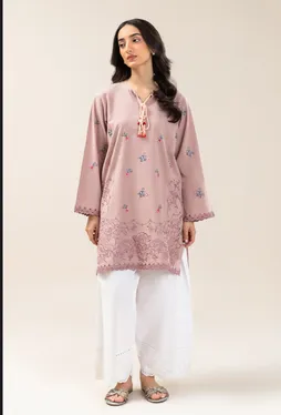 BEECHTREE -  EMBROIDERED COTTON LINEN SHIRT(FLOW)