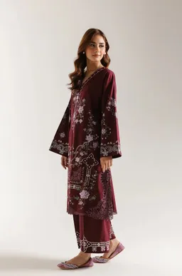 ETHNC  - EMBROIDERED SUIT 2 PIECE