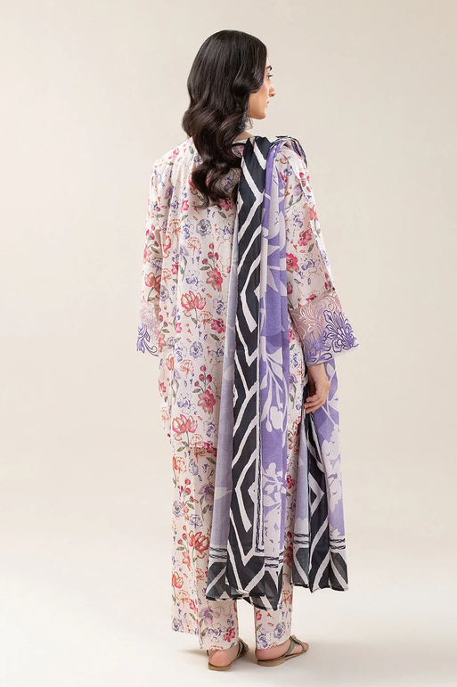 BEECHTREE | 3 PIECE EMBROIDERED LAWN SUIT (PRET)