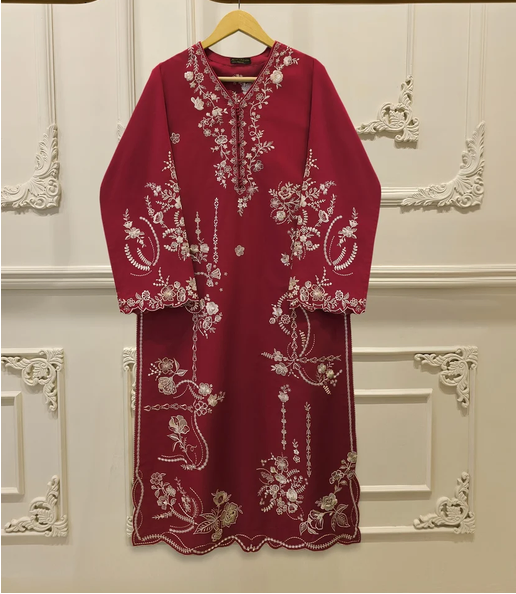AGHA NOOR | 2 PIECE - EMBROIDERED COTTON SUIT | S115644