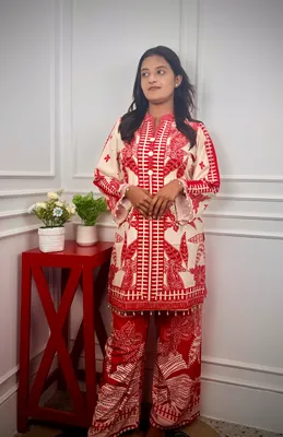 Rose Cream // Soft Thai Silk Fabric // Co Ord’s 2PCS Set