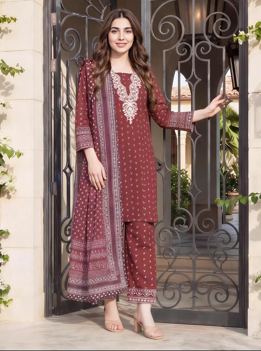 LIMELIGHT | 3 Piece Lawn Suit- Embroidered (Pret)