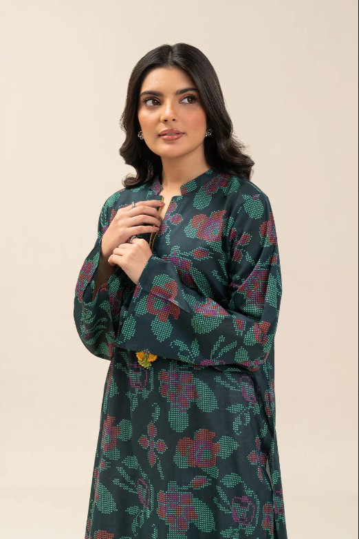 BEECHTREE -PRINTED LAWN SHIRT (PRET) - 1 PIECE