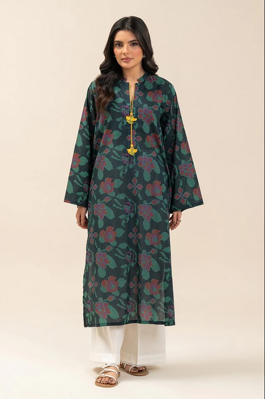 BEECHTREE -PRINTED LAWN SHIRT (PRET) - 1 PIECE