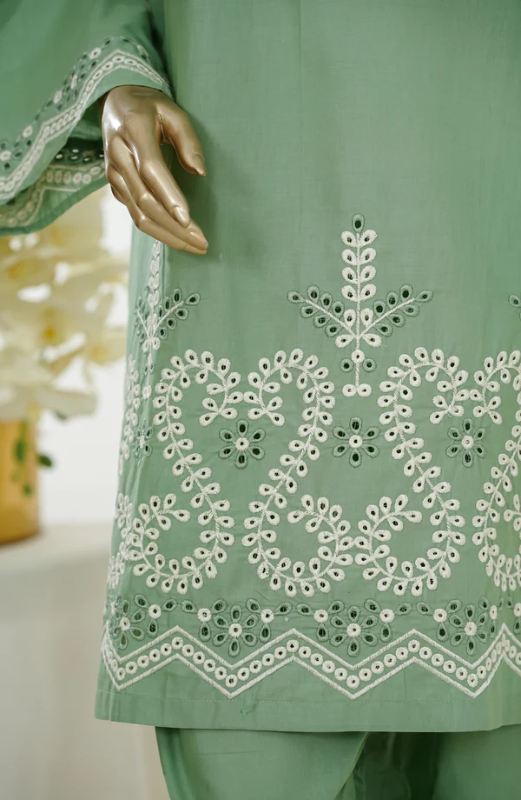 Amna Khadija Embroidered Cotton Stitched Co-ord Set - AKPNA-09