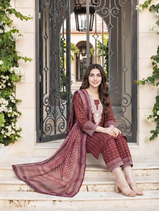 LIMELIGHT | 3 Piece Lawn Suit- Embroidered (Pret)