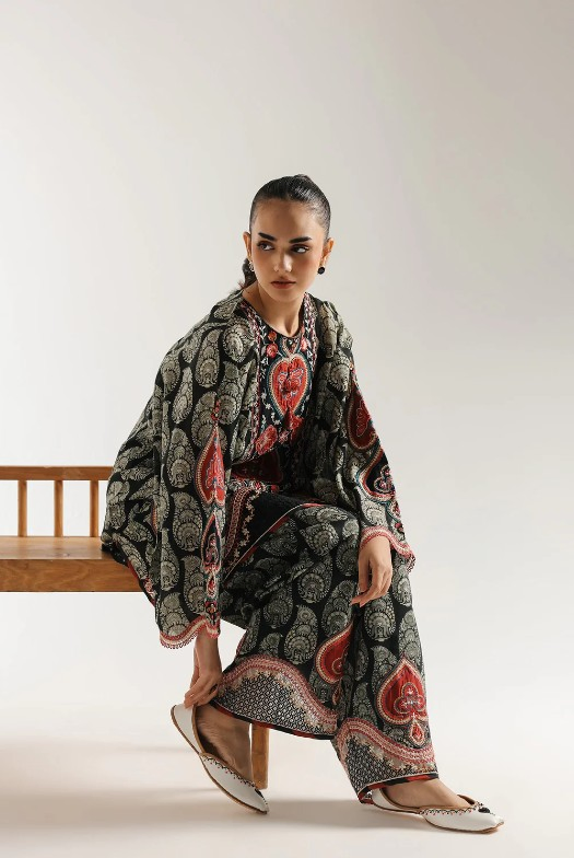 ETHNC  - EMBROIDERED SUIT 2 PIECE