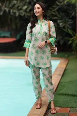 CHARIZMA - 2-PC Printed Cotton Suit CPM-5-114Z