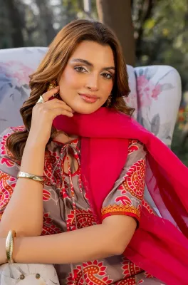 CHARIZMA -  3-PC Printed Lawn Suit CPM-5-06