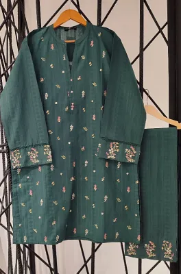 SADABAHAR - COTTON EMBROIDARED 2 PIECE 4