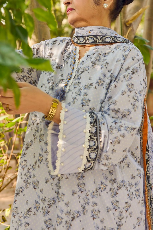 GUL AHMED - unstitched 3 Piece Printed Lawn Suit with Dupatta CL-62115 A