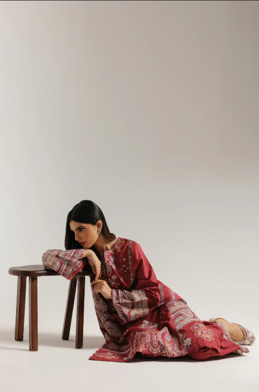 ETHNC  - EMBROIDERED SUIT 2 PIECE