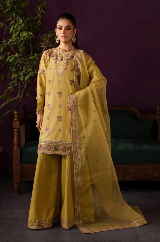 ZEENAT - Zariah - 3 PC Embroidered Dress