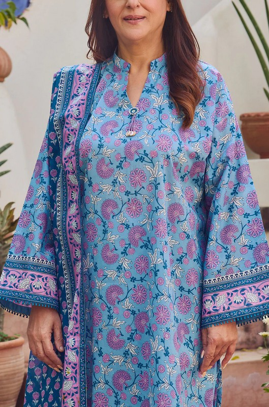GUL AHMED - unstitched 3 Piece Printed Lawn Suit with Dupatta CL--62104 A