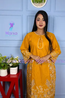 Sunshine Pearl // Soft U-Cut Slub Cotton Fabric // Co-Ord’s 2PCS Set
