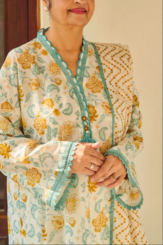 GUL AHMED - unstitched-3 Piece Printed Lawn Suit with Dupatta - CL-62071 B