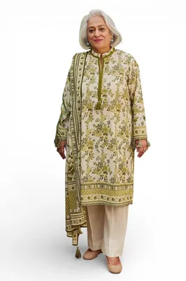 GUL AHMED - 3 Piece Printed Lawn Suit with Dupatta CL-62118 A