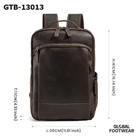 Genuine Leather Men's  Large Capacity Outdoor Travel Bag