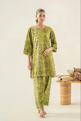 CHARIZMA -2-Pc Printed Lawn Shirt with Straight Trouser SCPM3-061
