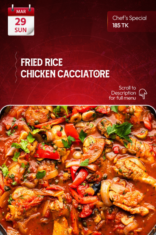 29 March 2026 - TODAY'S SPECIAL