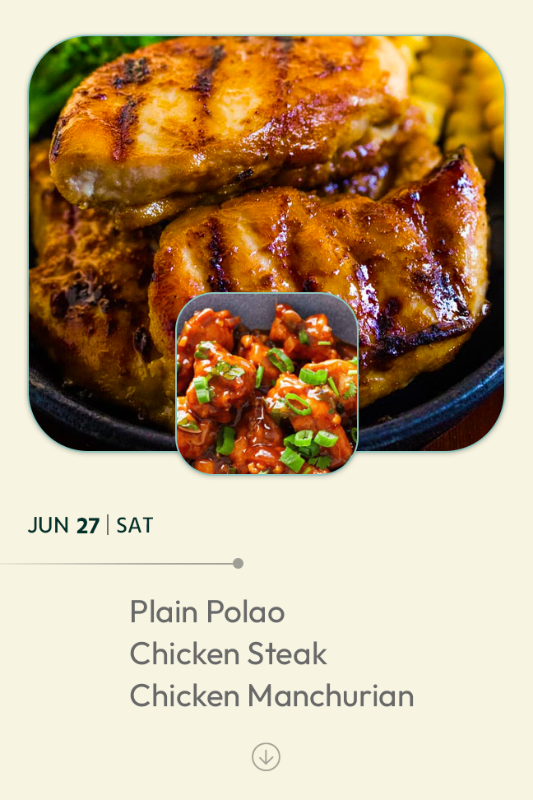 Lunch Menu - 27 June 2026